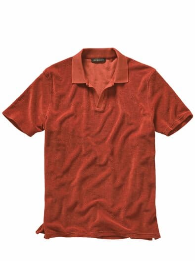 Terry-Polo cortenrot