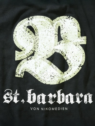 T-Shirt St. Barbara kohle