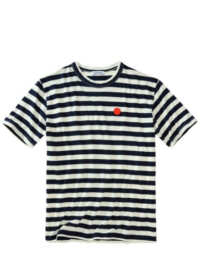 Streifen-Punkt-Shirt