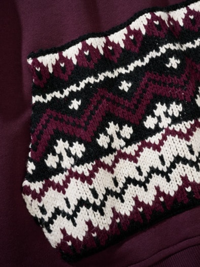 Reykjavik-Sweatshirt aubergine