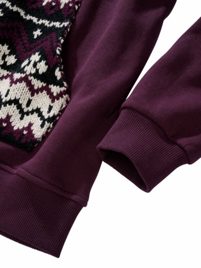 Reykjavik-Sweatshirt aubergine