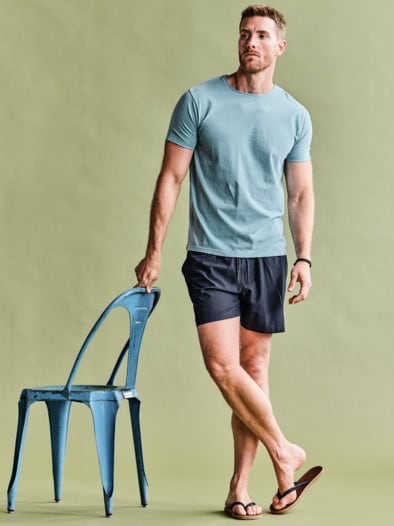 Mineralisches Shirt mineralblau
