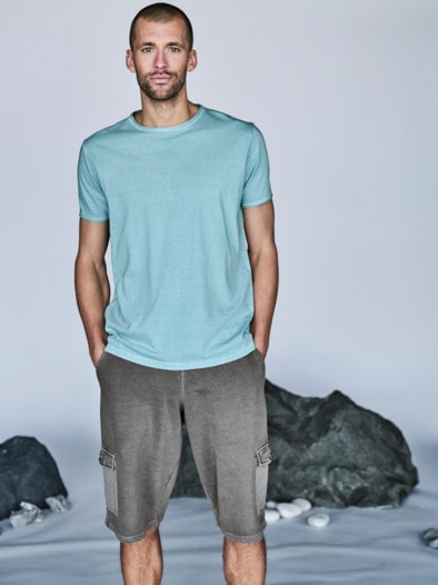 Mineralisches Shirt mineralblau