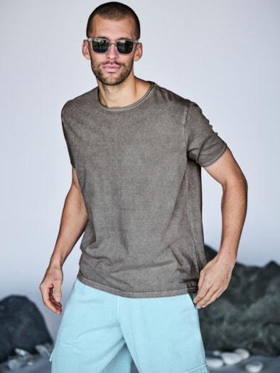 Mineralisches Shirt mineralgrau