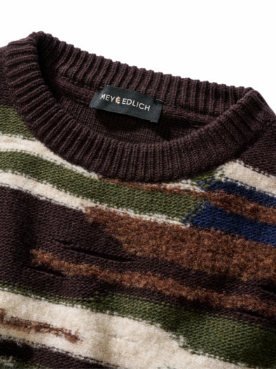 Archäologen-Pullover erdbraun/moosgrün