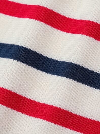 Bretagne-Shirt ecru/blau/rot