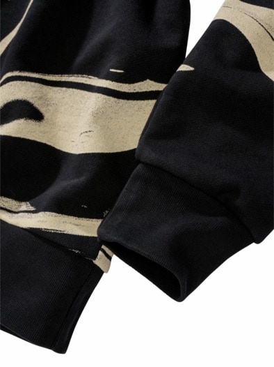 Nacht-und-Nebel-Hoodie schwarz/nebel