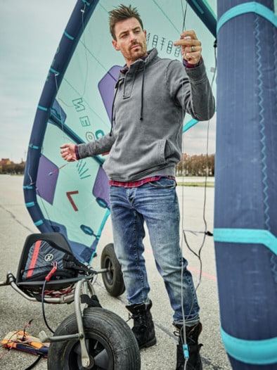 Windstärken-Sweatshirt windy grey