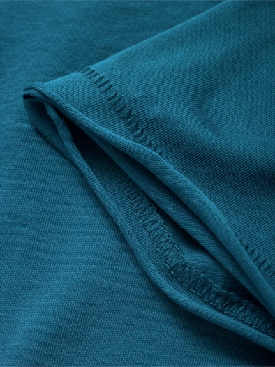 Open-End-Shirt ozeanblau