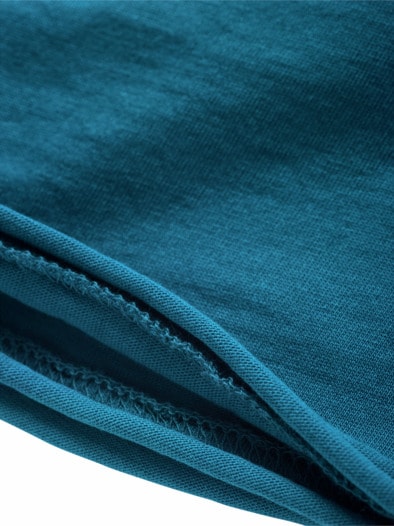 Open-End-Shirt ozeanblau
