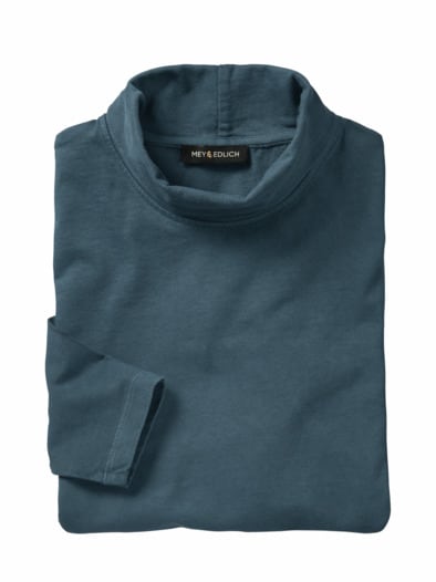 Hals-über-Kopf-Rollneck petrol