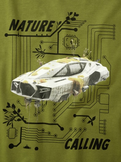 Nature-Calling-Shirt naturgrün