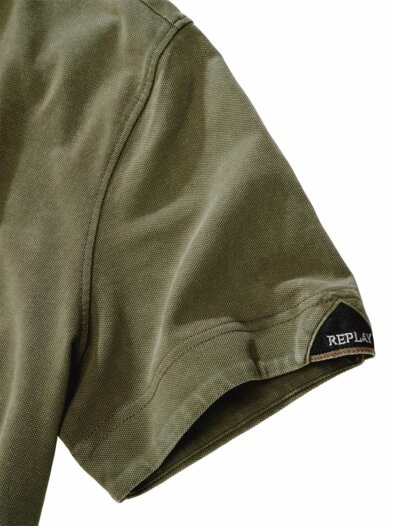 Marble-Dyed-Polo olive