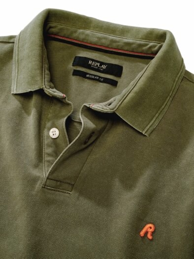 Marble-Dyed-Polo olive