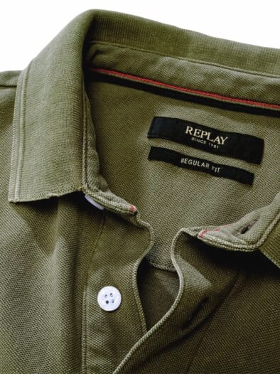 Marble-Dyed-Polo olive
