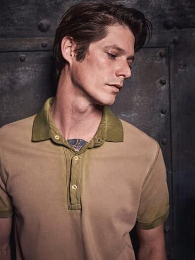 Poloshirt Double pistazienkern