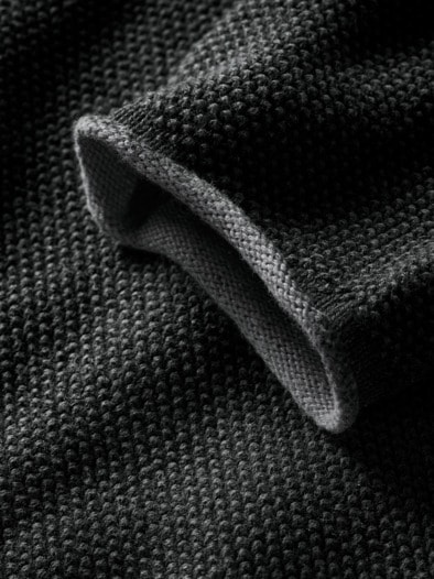 Schmirgel-Pullover nachtschwarz