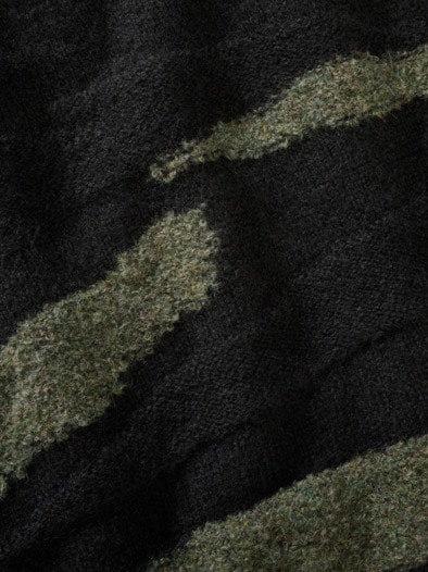 Tektonischer Pullover lava/moos