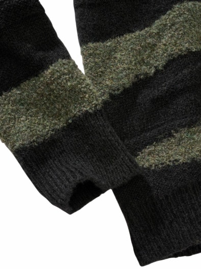 Tektonischer Pullover lava/moos
