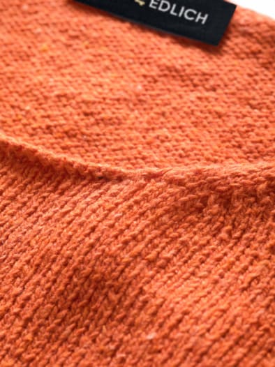 Upcycled Sweater altpapier-orange