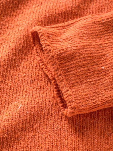 Upcycled Sweater altpapier-orange