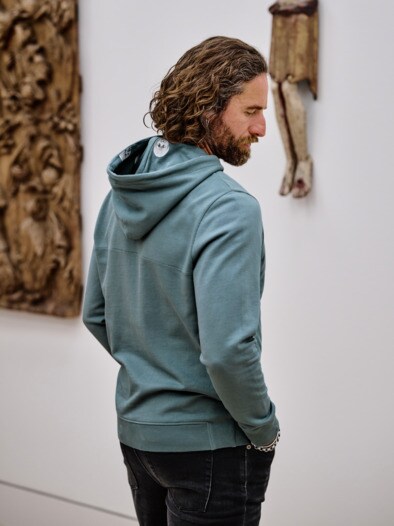 L`inconnue de la Seine-Hoodie stürmisches seineblau