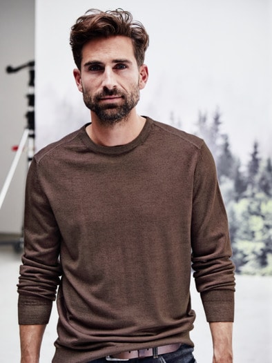Bandbreite-Pullover kakao
