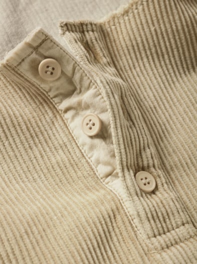 Samt-Cord-Longsleeve sand