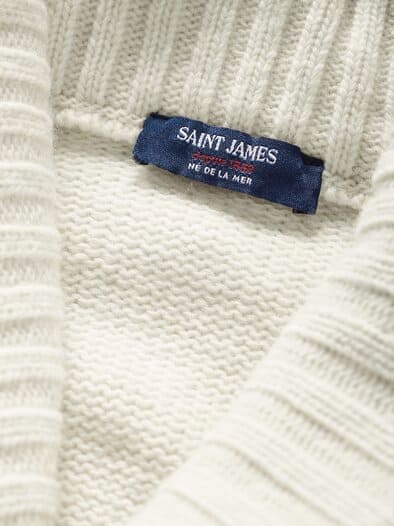Strickjacke Sion naturweiß/navy