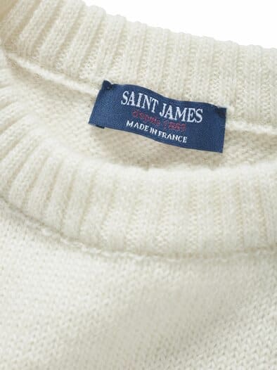 Damen-Pullover Andorre naturweiß-gestreift