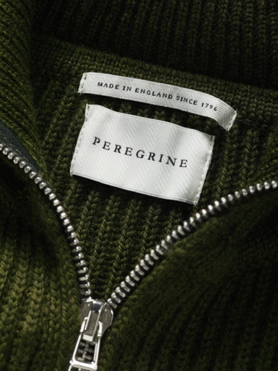 Fisherman Cardigan olive