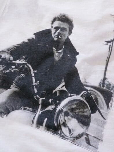 T-Shirt James Dean slubweiß