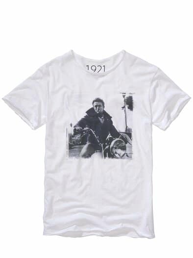 T-Shirt James Dean slubweiß
