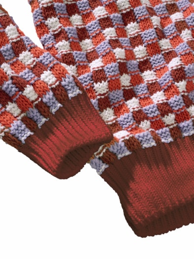 Provence-Pullover bordeaux-macaron