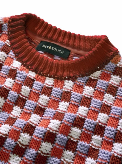 Provence-Pullover bordeaux-macaron