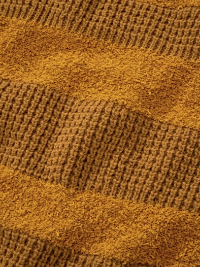 Keine-Konventionen-Pullover senf