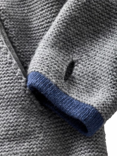 Alpen-Hoodie Xaver grau/blau