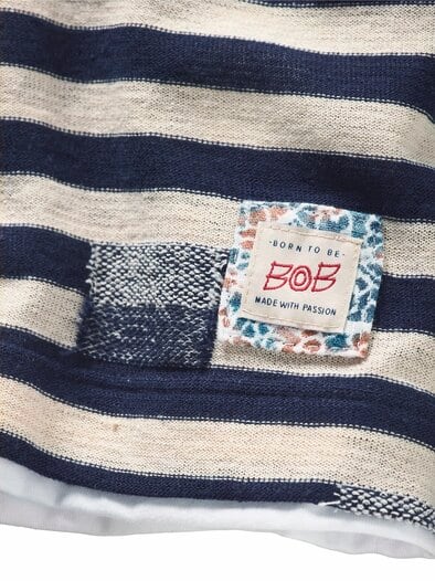 Strickshirt Falls navy/sand