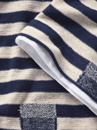 Strickshirt Falls navy/sand