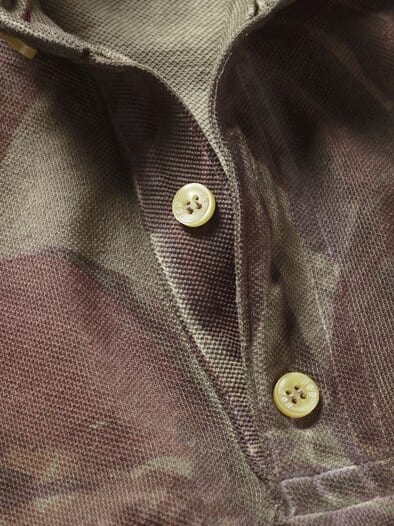 Poloshirt Press olive/tabakblatt