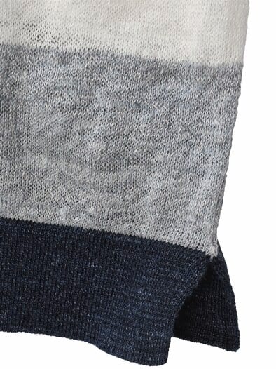 Gezeiten-Strickshirt marine/weiß