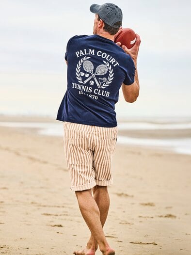 T-Shirt Palm Court Tennis Club navy