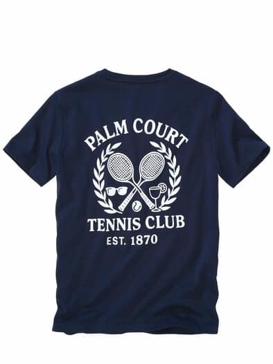 T-Shirt Palm Court Tennis Club navy