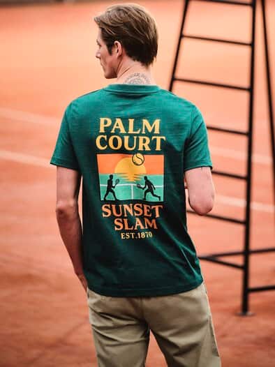 T-Shirt Sunset Slam clubgrün