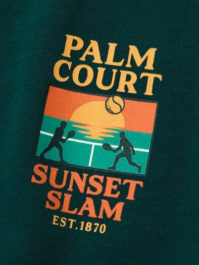 T-Shirt Sunset Slam clubgrün