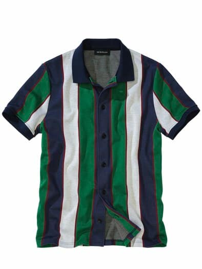 Aufrecht-Polo navy/seegras