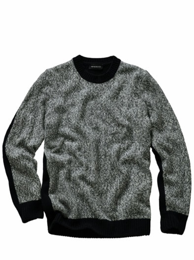 Narrativ-Pullover schwarzweiß