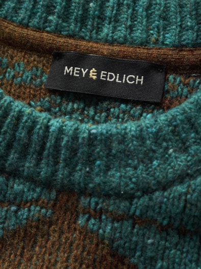 Hauptrolle-Pullover tabak/cyan
