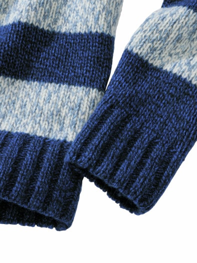 Sechs-Ringe-Pullover marine/granit