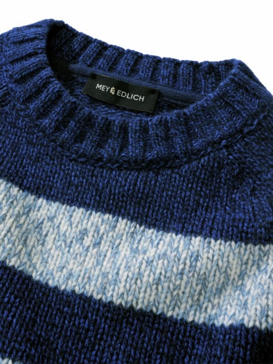 Sechs-Ringe-Pullover marine/granit